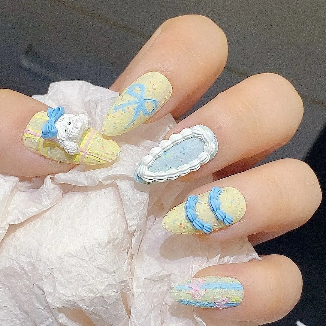 moule silicone nail art décorations motifs floraux tresses rubans nœuds mignon créatif ongles