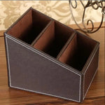 boîte bijoux moderne simili cuir noir marron compartiments rangement réutilisable cosmétiques objets divers