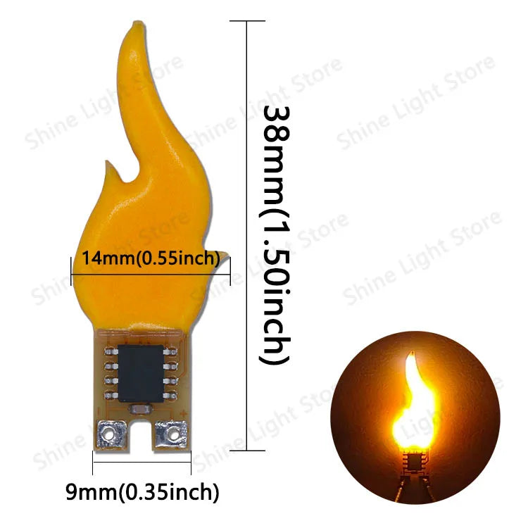 lampe led flamme stylisée orange moderne décoration anniversaire restaurant camping
