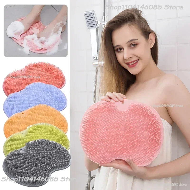 brosse pieds rose points acupression anti dérapante bain bristles moderne