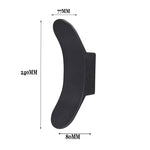 lampe murale led moderne noire étanche ip65 6w 85265v minimaliste mur fixe