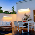 Lampe murale LED moderne argent noir 55CM 80CM 100CM 120CM IP65 étanche