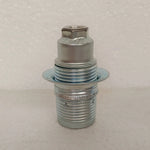 support lampe vintage E14 or argent anneau finement gravé base lampe vis