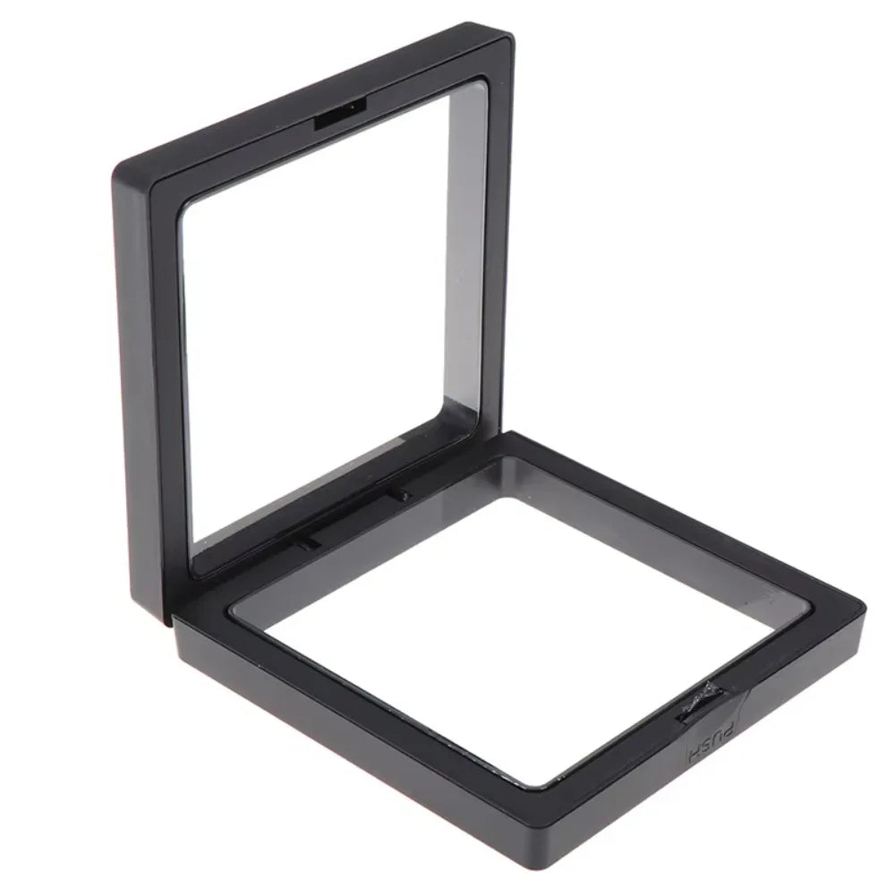 boîte présentation bijoux noir blanc contemporaine mat clips grille tailles différentes