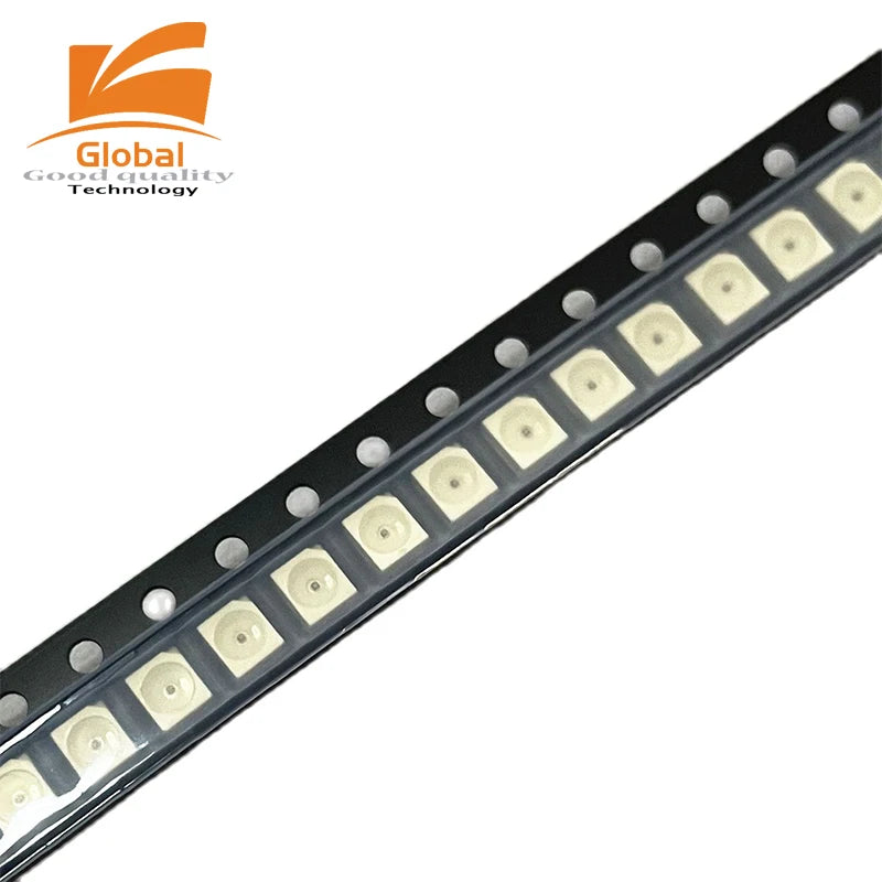 diodes led blanc bleu orange rouge plcc 3528 super lumineuses adhésif opaques