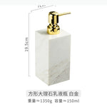 distributeur savon liquide marbre moderne noir blanc gris élégant salle bain