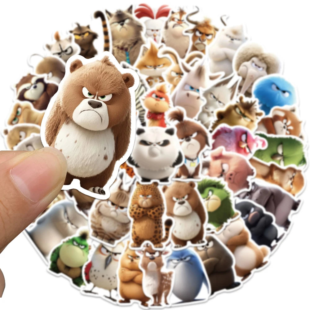 sticker personnages animés pixar différents couleurs dessin animé opaques autocollants étudiants bricolage 50 pièces