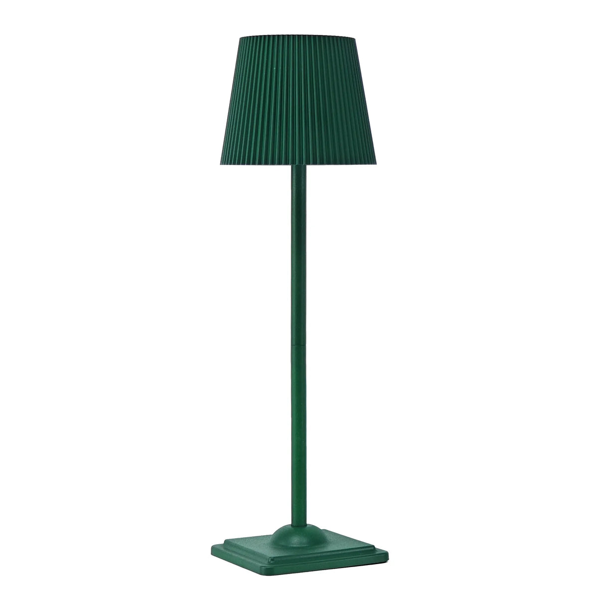 lampe table vert foncé plissée moderne rechargeable led 5v batterie lithium cem rohs