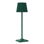 lampe table vert foncé plissée moderne rechargeable led 5v batterie lithium cem rohs