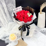bouquet roses artificielles classique décoration mariage anniversaire intérieur festive pendaison crémaillère