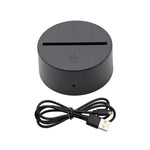 boîte lumière tactile câble usb télécommande 16 couleurs moderne noire matériau métal