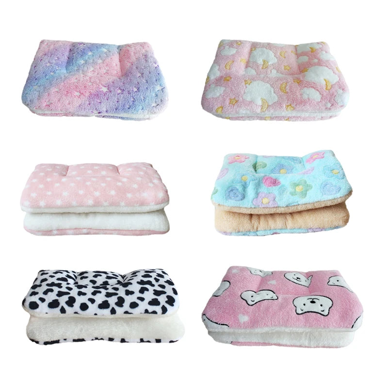 coussin lit chien chat doux flanelle confortable motifs animaux colorés