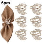 anneaux serviette or argent lune oiseau étoile ornements artisanal élégant ajustable fourchettes couteaux