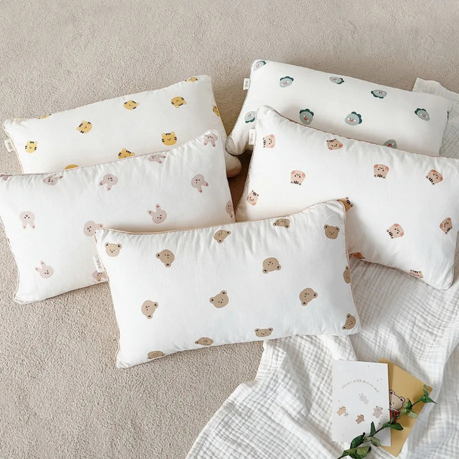 housse coussin coton polyester bébés ans motif visages mignons moderne four seasons
