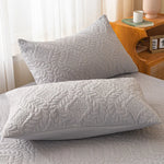 taies d'oreiller quiltées imperméables polyester blanc gris rose clair vert moderne 48x74cm