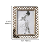 cadre photo doré argenté classique élégant support inclinable résine rectangle moderne decoration