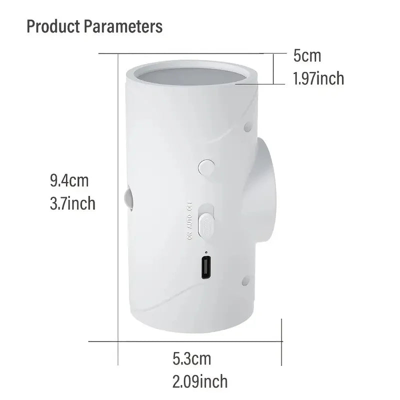 lampe murale rechargeable capteur mouvement modes éclairage led adhésif indicateur charge type