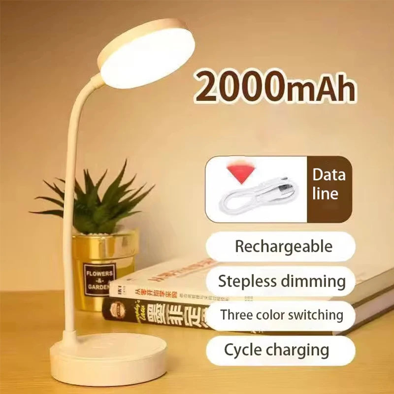 lampe led portable charge usb protection yeux modes gradation moderne minimaliste rechargeable