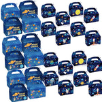 boîtes bonbons système solaire planètes astronautes sacs cadeaux enfants anniversaire noël mariage illustration