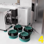 supports machine laver anti vibration antidérapants adhésifs modernes noir vert grille ventilation