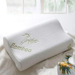 coussin imprimé bambou blanc moderne mémoire forme rectangulaire