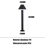 lampe led moderne noir blanc texture mat étanche jardin extérieur 12w warm light industriel