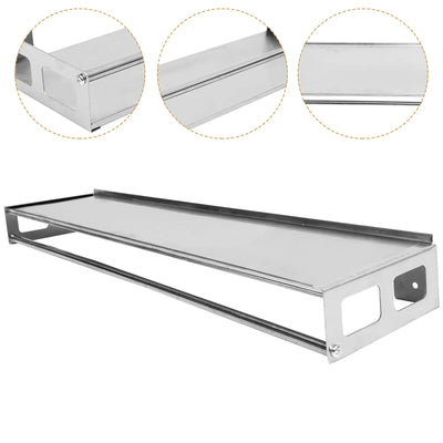 Support à épices mural acier inoxydable 50 cm argent