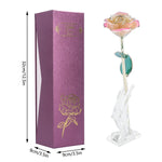 roses métal doré branches feuilles brillantes intérieur décoration saint valentin mariage