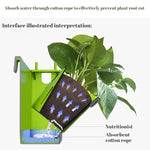 pots plantes suspendus mural blanc vert moderne plastique ø24cm 57cm