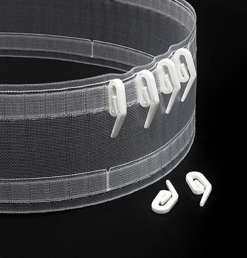 ruban polyester polonais blanc classique 75mm large clips inclusion différentes longueurs