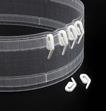 ruban rideau transparent blanc maille fine clips moderne 10m 15m 20m 25m 30m