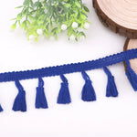 rubans pompons violet rouge jaune orange bleu rose boho artisanal 10 mètres