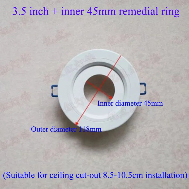 anneau réduction spot led blanc moderne cadre extérieur éclairage intérieur moderne