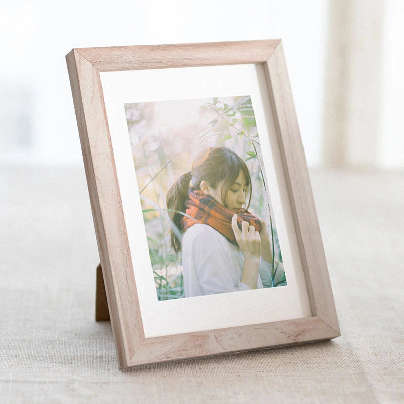 cadre photo bois naturel moderne blanc noir transparent verre protecteur 10x15cm 15x20cm A4