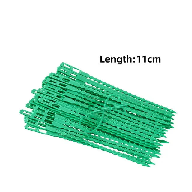 clips support plantes plastique texturé vert pratique 11cm 13cm 17cm 23cm 20pcs 50pcs 100pcs