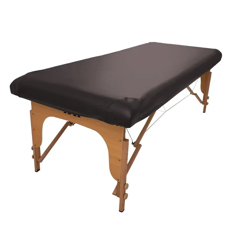 table massage gris noir brillante moderne coussin massage facile nettoyer