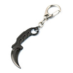 Porte-clés couteau CS:GO Karambit en rouge, cadeau original pour homme