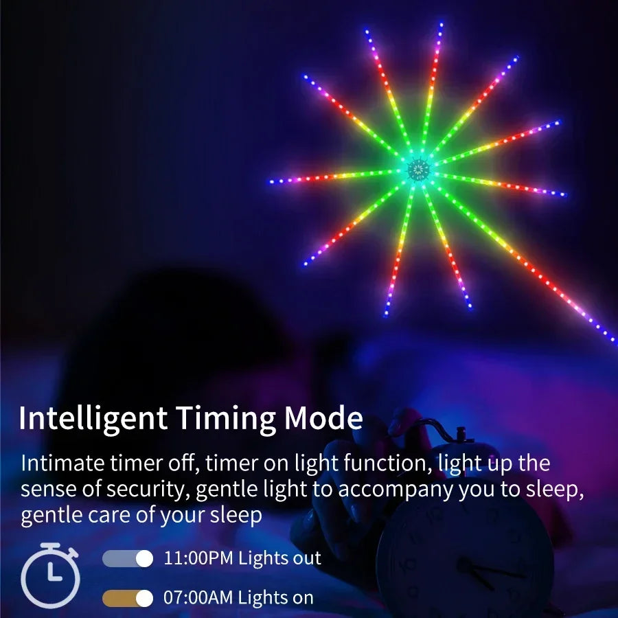 lumière led multicolore étoile moderne télécommande application synchronisation musique bluetooth usb