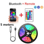 ruban led multicolore moderne télécommande adhésif 1m 2m 3m 5m led rouges vertes bleues
