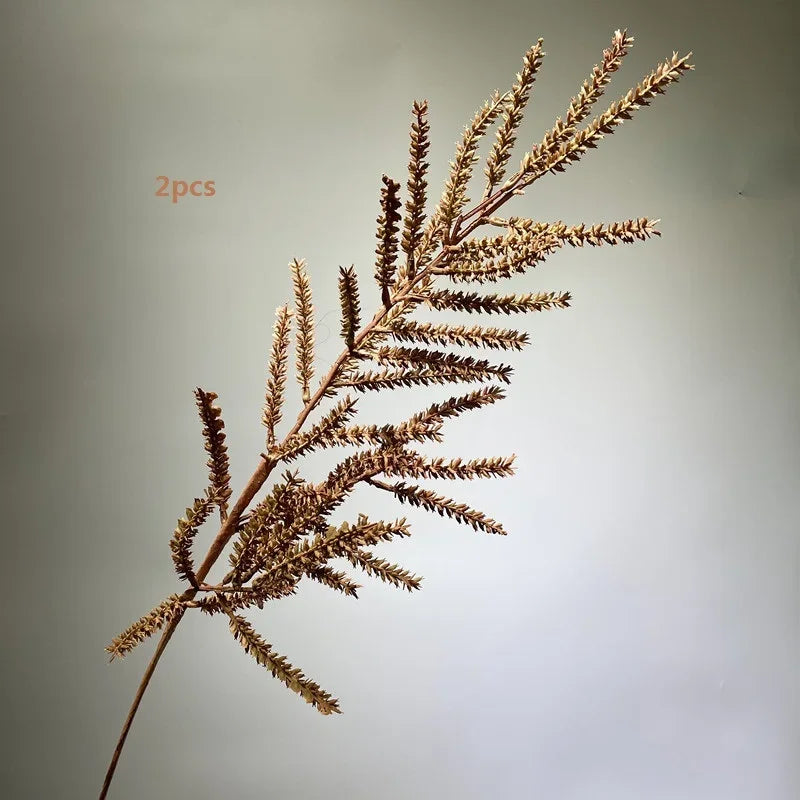 décoration extérieure branche artificielle feuilles vertes brun vase naturel expositionextérieur