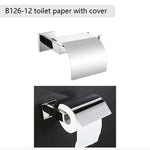 accessoires salle bain chrome modernes porte serviettes savon mural lisse fixations murales