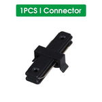rails lumière led moderne noirs 1m 05m connecteurs droit boîte