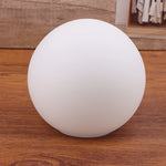 abat jour moderne boule table blanc opac transparent verre base bois câble électrique table