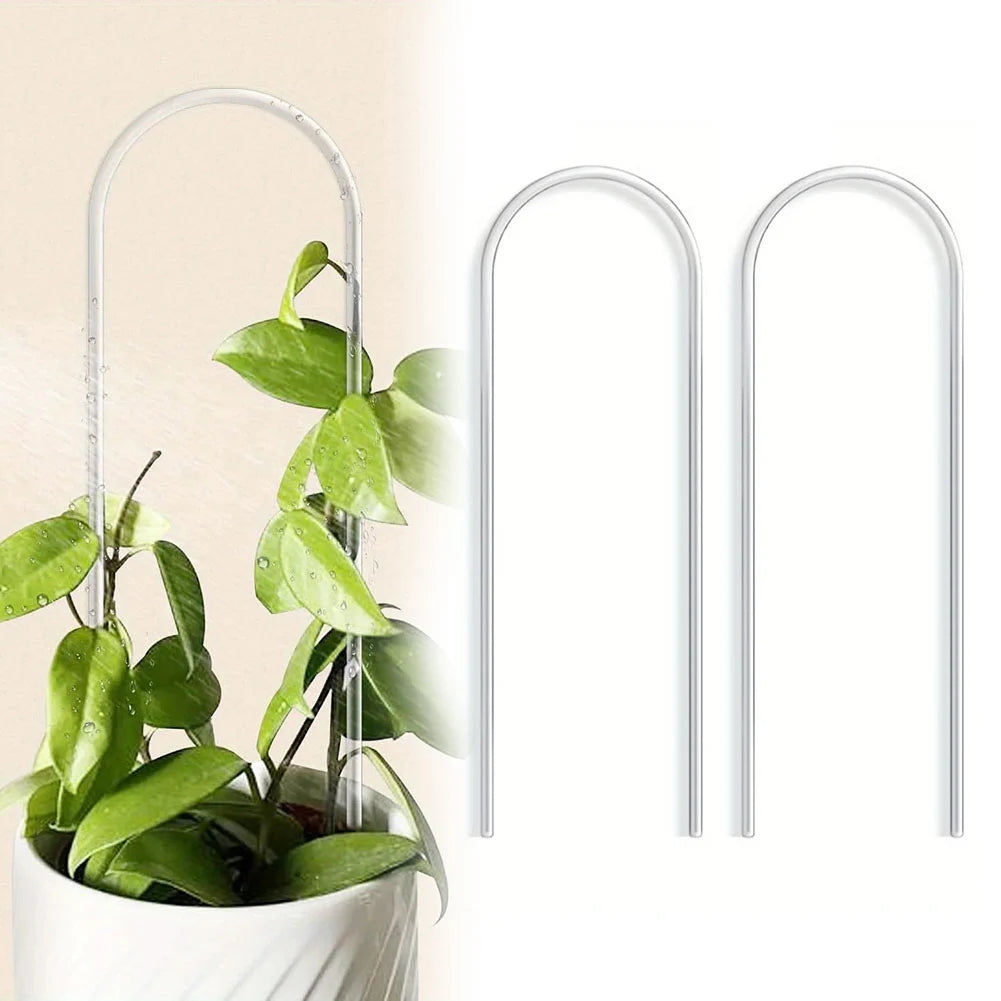 supports plantes intérieures transparents modernes acrylique 9cm largeur 40cm hauteur minimaliste 3pièces paquet