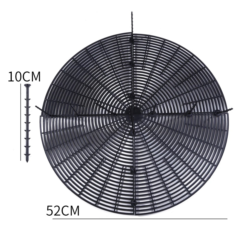 grille protection pot fleur marron clair moderne 19cm 30cm 52cm occlusion horizontal minimaliste