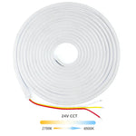ruban led flexible blanc circulaire moderne clips 2700k 6500k étanche 24v