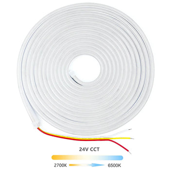 ruban led flexible blanc circulaire moderne clips 2700k 6500k étanche 24v