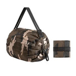sac sport pliable noir bleu marine camouflage rayures horizontales élastiques poignées détachables modulaire durable