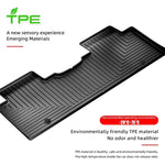 tapis sol voiture noir rayures horizontales moderne imperméable facile nettoyer tpe opaques fixations