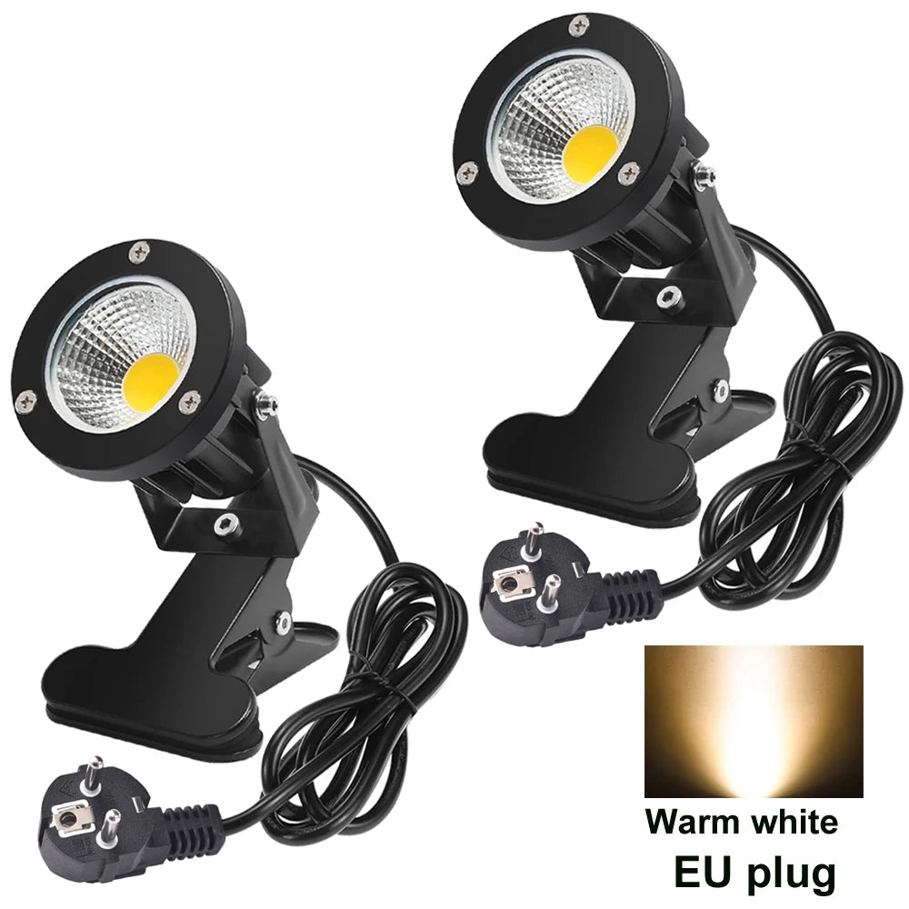 projecteur led noir moderne pinces 3000k us plug 6.6ft cable